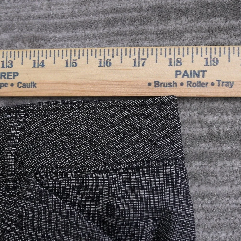 Lee Plus Relaxed Fit Straight Leg Mid Rise Pants‎ Black White Textured 18W